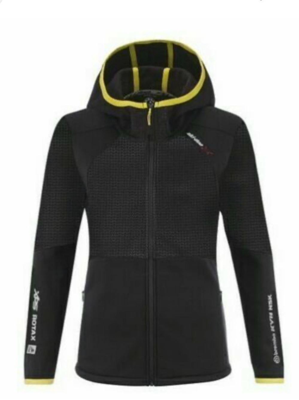 Ski-Doo BRP Women’s Sno-X Fleece Jacket Large Black Yellow Rotax XPS
